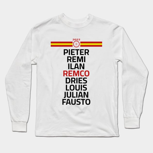 Remco Evenepoel Team Victory - La Vuelta 2022 Long Sleeve T-Shirt by p3p3ncil